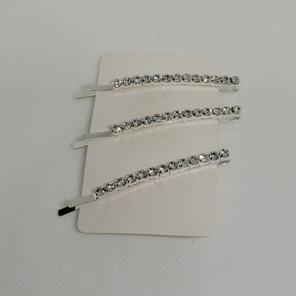 Rhinestone Silver Tone 2.5